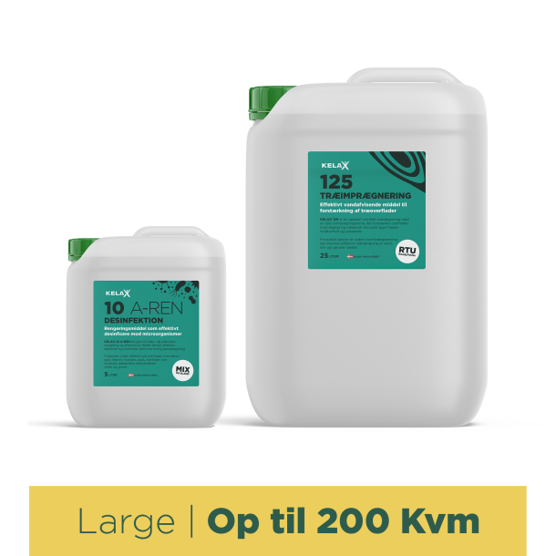 KELAX Trpakken Large - Op til 200 Kvm