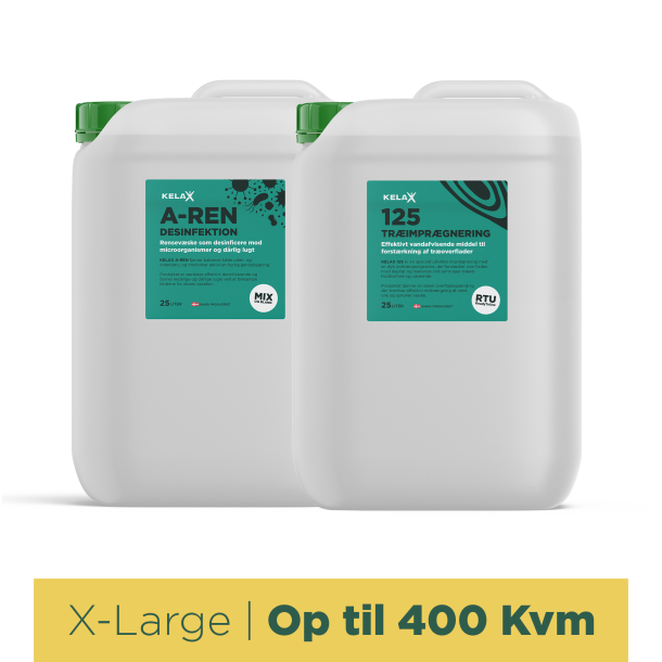 KELAX Trpakken X-Large - Op til 400 Kvm
