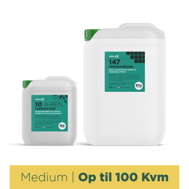 KELAX Flisepakken Medium - Op til 100 Kvm