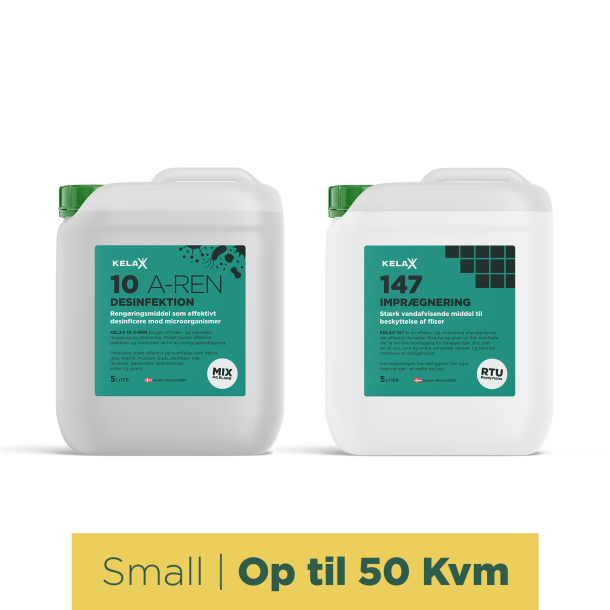 KELAX Flisepakken Small - Op til 50 Kvm