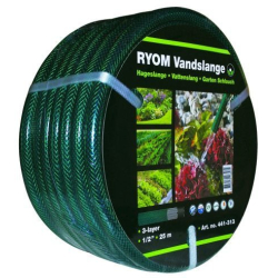 Vandslange grn 1/2" 3-Lag Arm. 25 m