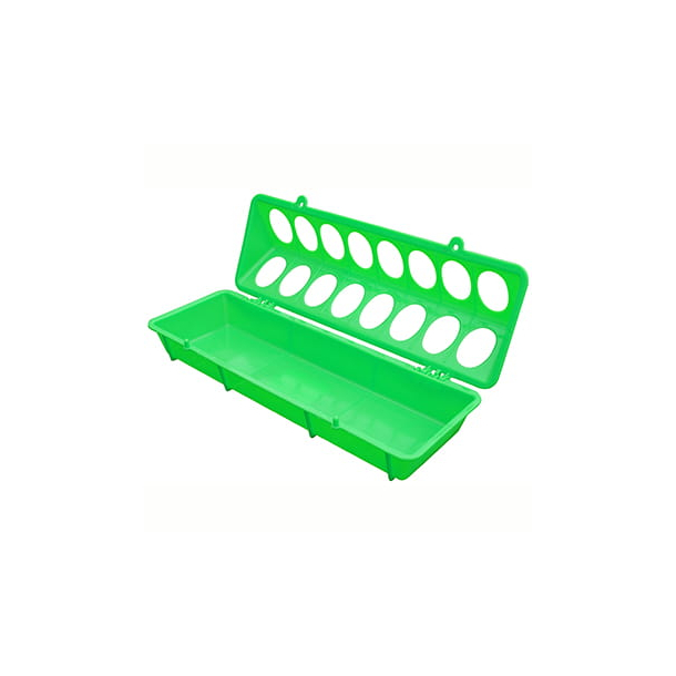 Fodertrug Plast Gr�n 10X30 Cm
