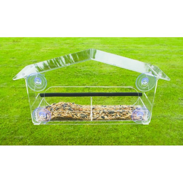 Fuglefoderhus T/vindue Klar Acryl