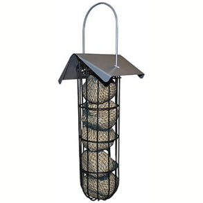 Foderautomat metal 25 cm til fuglebolde
