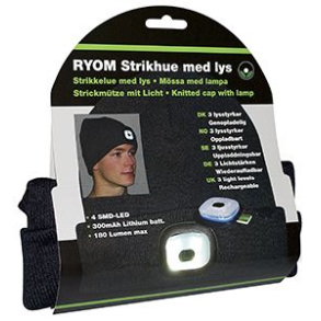 Strikhue med LED-forlys