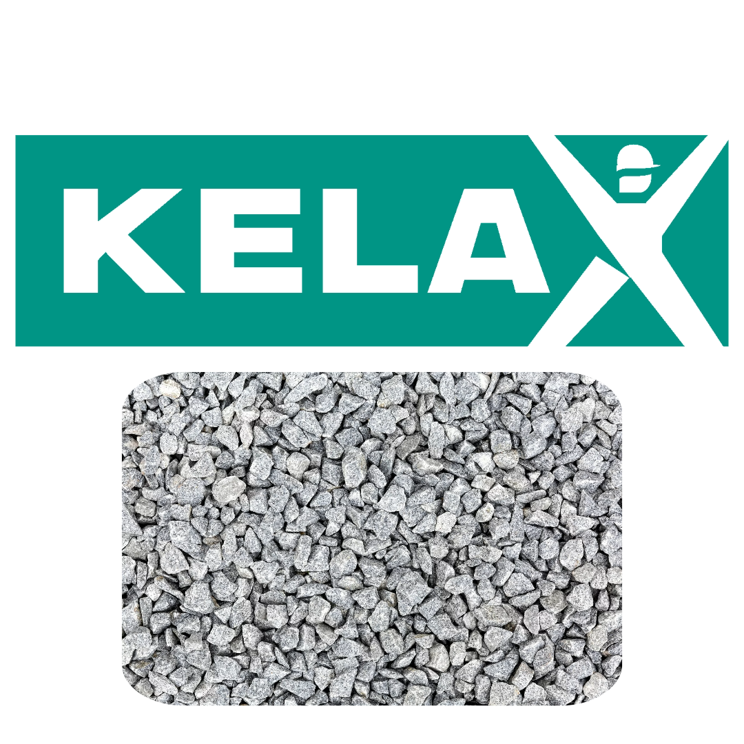 KELAX Granitskærver 2-5mm Grå 25KG - Beton og mørtel - KELAX ApS