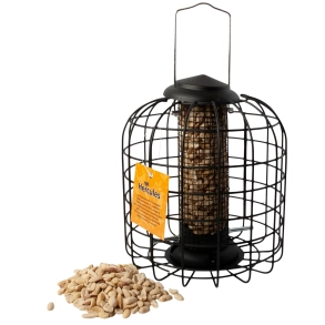Fuglefoderhus med gitter til peanut