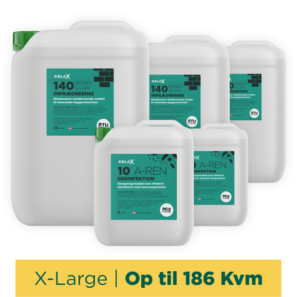 KELAX Facadepakken X-Large - Op til 186 Kvm